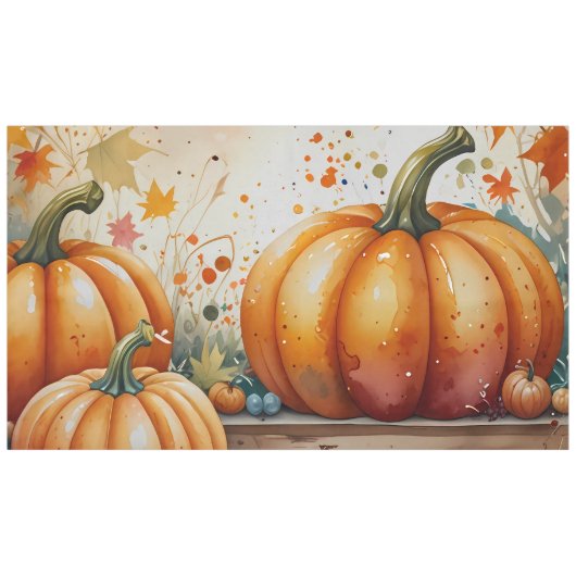 Halloween Pumpkin Vibes Tafelkleed (Voorkant (Horizontaal))