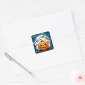 Halloween Pumpkin Vierkante Sticker (Envelop)
