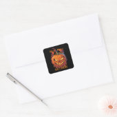 Halloween Pumpkin Vierkante Sticker (Envelop)