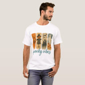 Halloween Pumpkin Vintage Halloween Ghost T-shirt (Voorkant volledig)