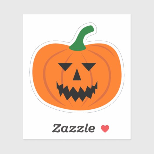 Halloween Pumpkin Vinyl Sticker (Vel)