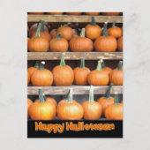 Halloween Pumpkin Wall Briefkaart (Voorkant)
