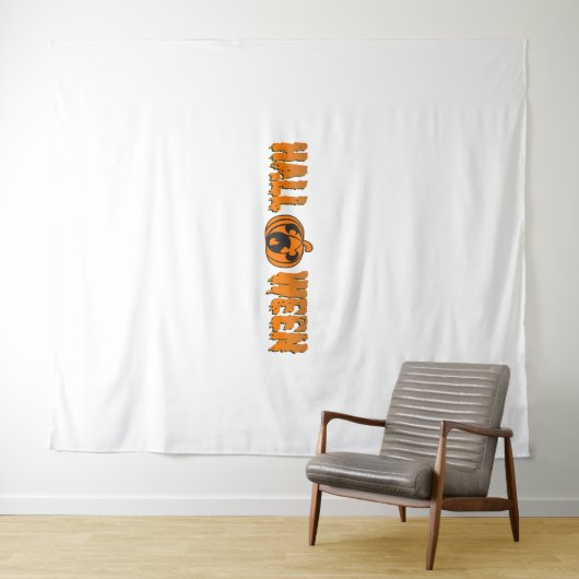 Halloween Pumpkin Wandkleed (In Situ (horizontaal))