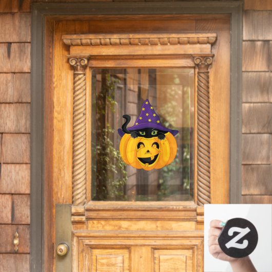 Halloween Pumpkin Window Cling Raamsticker (Huis Deur)