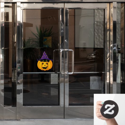 Halloween Pumpkin Window Cling Raamsticker (Kantoordeur)