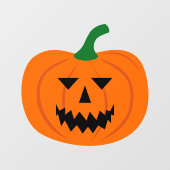 Halloween Pumpkin Window Cling Raamsticker (Vel)
