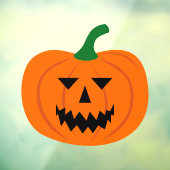 Halloween Pumpkin Window Cling Raamsticker (Vel 3)