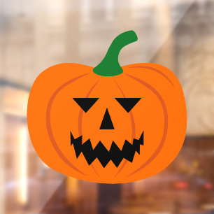 Halloween Pumpkin Window Cling Raamsticker