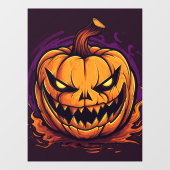 Halloween Pumpkin Window Cling Raamsticker (Vel)