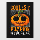 Halloween Pumpkin Window Cling Raamsticker (Vel)