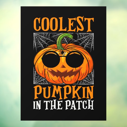 Halloween Pumpkin Window Cling Raamsticker (Vel 3)