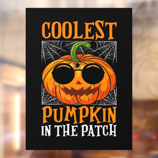 Halloween Pumpkin Window Cling Raamsticker (Vel 2)