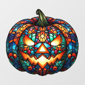 Halloween Pumpkin Window Cling Raamsticker (Vel)