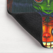 Halloween Pumpkin Witch Mousepad Muismat (Hoek)