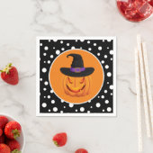 Halloween Pumpkin Witch Paper Napkins Servet (Insitu)