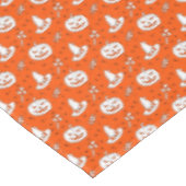 Halloween Pumpkin Witch Pet op groot Sinaasappel Tafelkleed (Gekanteld)