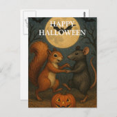 Halloween Pumpkin Witch Scary Night Briefkaart (Voorkant / Achterkant)