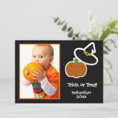 Halloween Pumpkin & Witches Pet Foto Lijst - Kaart (Staand voorkant)