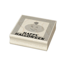 Halloween Pumpkin Wood Art Stamp Rubberstempel