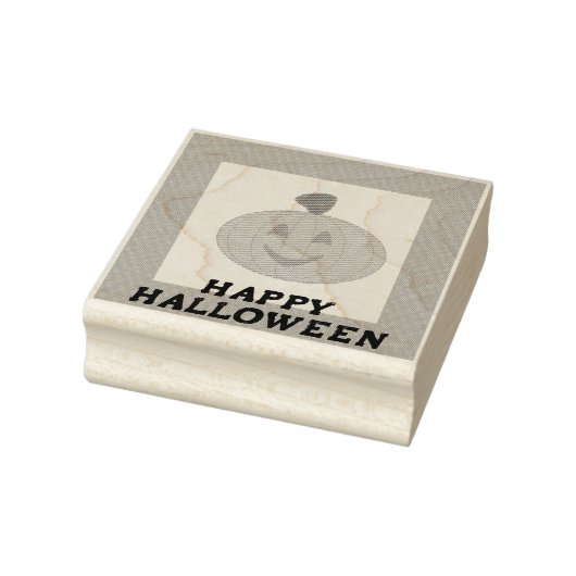 Halloween Pumpkin Wood Art Stamp Rubberstempel (Stempel)