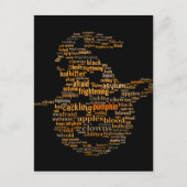 Halloween Pumpkin Word Cloud Briefkaart (Voorkant)