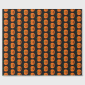 Halloween Pumpkin Wrapping Paper Cadeaupapier (Vlak)