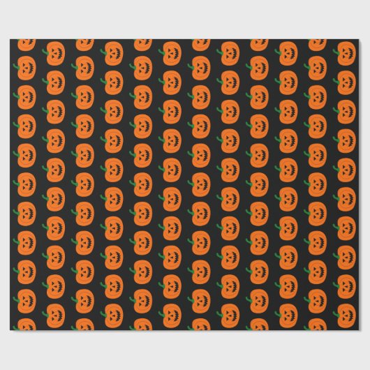 Halloween Pumpkin Wrapping Paper Cadeaupapier (Vlak)