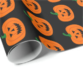 Halloween Pumpkin Wrapping Paper Cadeaupapier (Rol Hoek)