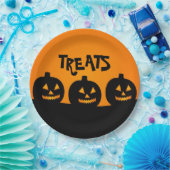 Halloween Pumpkind en verwerkt Bord van papier (Feest)