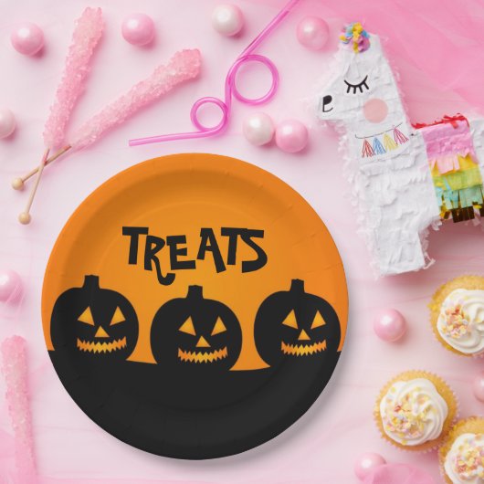 Halloween Pumpkind en verwerkt Bord van papier (Feest)