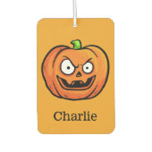 Halloween Pumpkins aangepaste naam air freshner Luchtverfrisser (Voorkant)