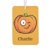Halloween Pumpkins aangepaste naam air freshner Luchtverfrisser (Achterkant)