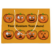 Halloween Pumpkins aangepaste tekst grote geschenk Groot Cadeauzakje (Voorkant)