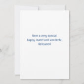 Halloween Pumpkins and Black Cat Feestdagenkaart (Achterkant)