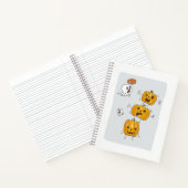 Halloween Pumpkins and Ghosts Notebook Notitieboek (Binnen)