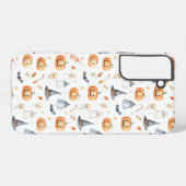 Halloween Pumpkins and Ghosts Pattern Samsung Galaxy Hoesje (Achterkant horizontaal)
