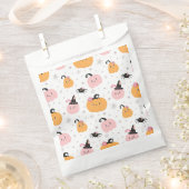 Halloween Pumpkins and Spiders Favor Bag Bedankzakje (Geknipt)