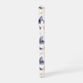 Halloween Pumpkins and Witch Hats Pattern iPhone 16 Hoesje (Linkerkant)