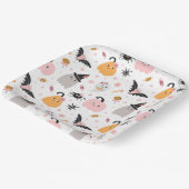 Halloween Pumpkins, Bats, Ghost, Spiders en Snoep Papieren Bordje (Gebogen)