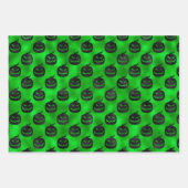 HALLOWEEN PUMPKINS BATS & SKULLS INPAKPAPIER VEL (Voorkant 3)