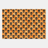 HALLOWEEN PUMPKINS BATS & SKULLS INPAKPAPIER VEL (Voorkant 2)