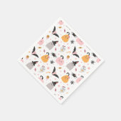 Halloween Pumpkins Bats, Spiders, Ghost en Snoep Servet (Hoek)