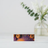 Halloween Pumpkins Bladwijzer Mini Visitekaartje (Staand voorkant)