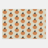 Halloween Pumpkins Boho die papierbladen verpakt Inpakpapier Vel (Voorkant 3)