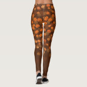 Halloween Pumpkins Bokeh Leggings (Achterkant)