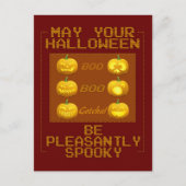 Halloween Pumpkins briefkaart (Voorkant)