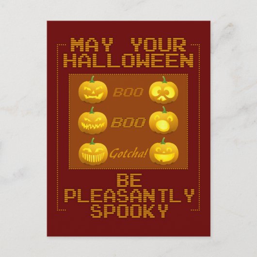 Halloween Pumpkins briefkaart (Voorkant)