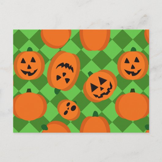 Halloween Pumpkins Briefkaart (Voorkant)