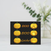 Halloween Pumpkins briefkaart (Staand voorkant)