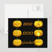Halloween Pumpkins briefkaart (Voorkant / Achterkant)